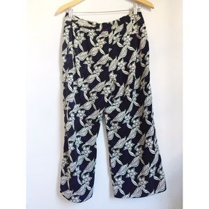 Topshop wide leg cropped pants